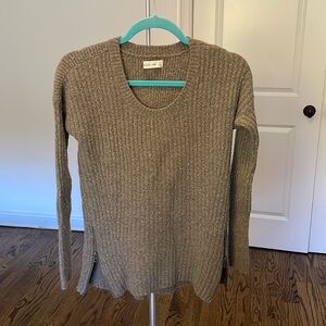 Abercrombie Sweater with Zippers - Size Small - Taupe